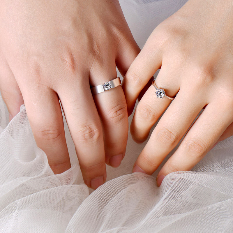 Model cincin emas putih elegant  Cincin Kawin Emas Putih